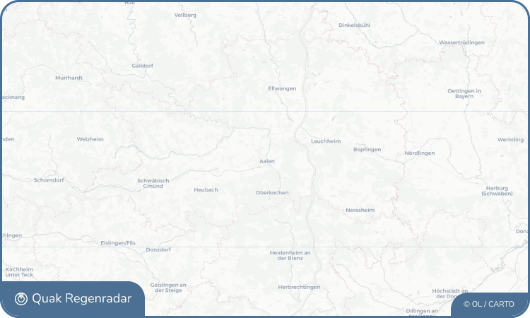 Regenradar-Widget für Aalen