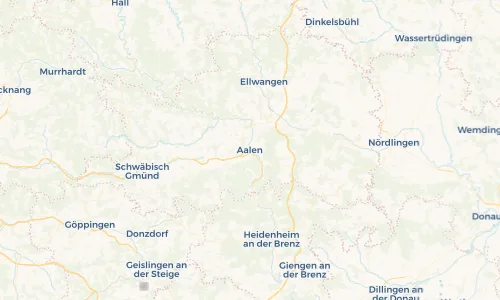 Regenradar Vorschaubild - Aktuelle Niederschläge in Aalen und Umgebung