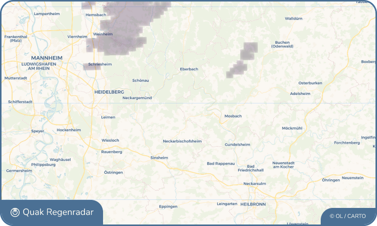 Quak Regenradar-Widget Aglasterhausen