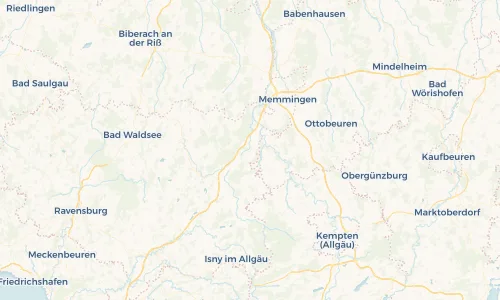 Regenradar Vorschaubild - Aktuelle Niederschläge in Aichstetten und Umgebung