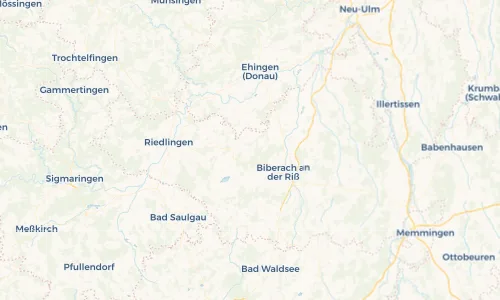 Regenradar Vorschaubild - Aktuelle Niederschläge in Attenweiler und Umgebung