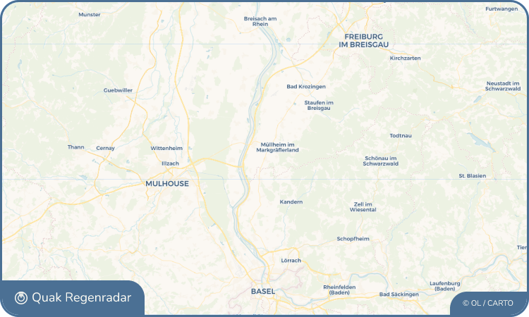 Quak Regenradar-Widget Auggen