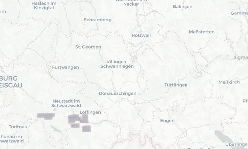 Regenradar Vorschaubild - Aktuelle Niederschläge in Bad Dürrheim und Umgebung