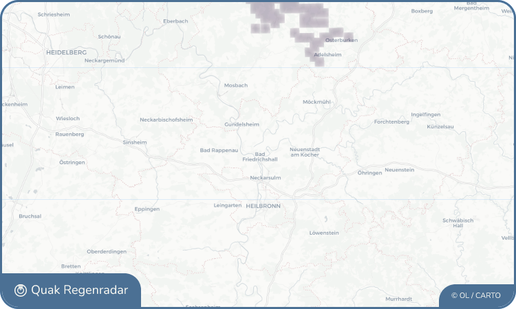 Regenradar-Widget für Bad Friedrichshall