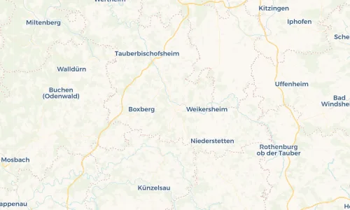 Regenradar Vorschaubild - Aktuelle Niederschläge in Bad Mergentheim und Umgebung