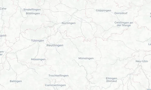 Regenradar Vorschaubild - Aktuelle Niederschläge in Bad Urach und Umgebung