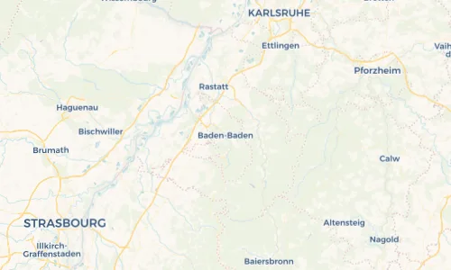 Regenradar Vorschaubild - Aktuelle Niederschläge in Baden-Baden und Umgebung
