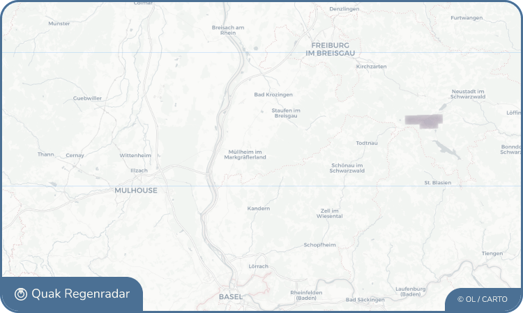 Quak Regenradar-Widget Badenweiler