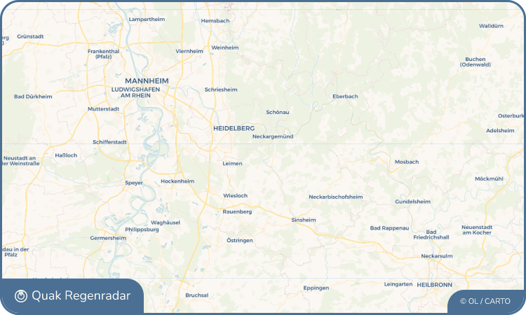 Quak Regenradar-Widget Bammental
