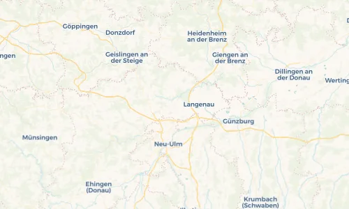 Regenradar Vorschaubild - Aktuelle Niederschläge in Bernstadt und Umgebung
