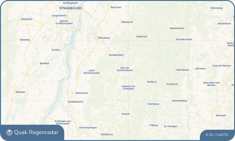 Regenradar-Widget für Biberach (Baden)