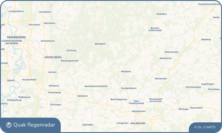 Quak Regenradar-Widget Binau