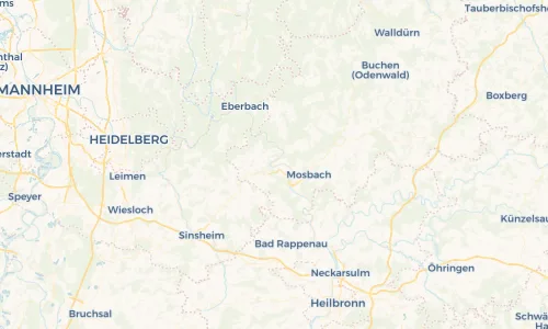Regenradar Vorschaubild - Aktuelle Niederschläge in Binau und Umgebung