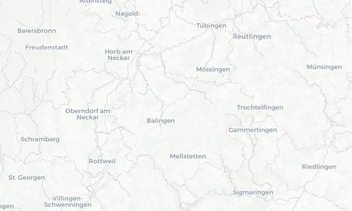 Regenradar Vorschaubild - Aktuelle Niederschläge in Bisingen und Umgebung
