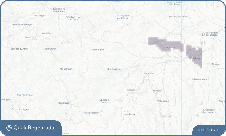 Regenradar-Widget für Blaubeuren
