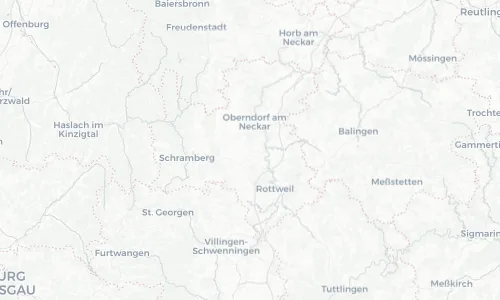 Regenradar Vorschaubild - Aktuelle Niederschläge in Bösingen und Umgebung