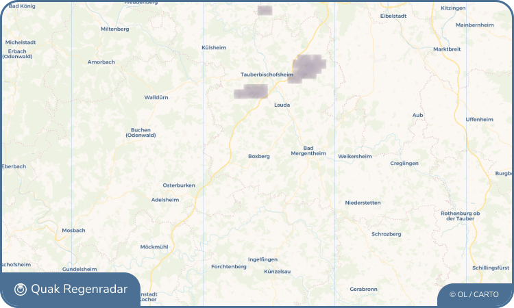 Regenradar-Widget für Boxberg