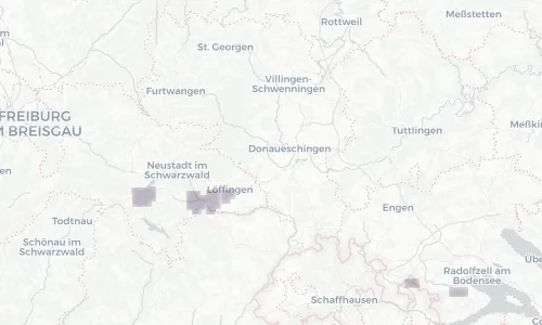 Regenradar Vorschaubild - Aktuelle Niederschläge in Bräunlingen und Umgebung