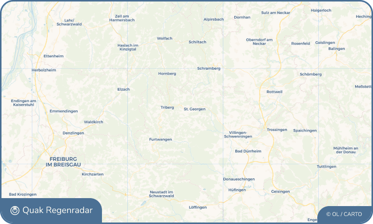Quak Regenradar-Widget Brigach