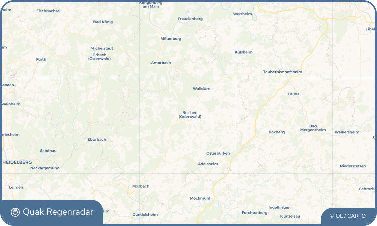 Regenradar-Widget für Buchen (Odenwald)