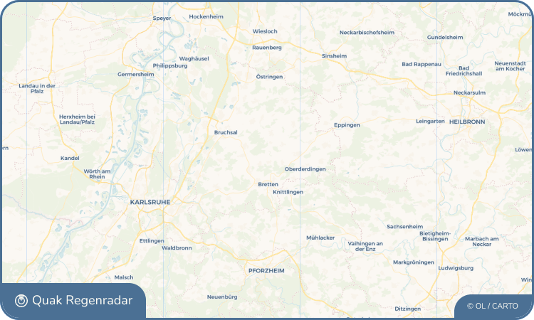 Quak Regenradar-Widget Büchig
