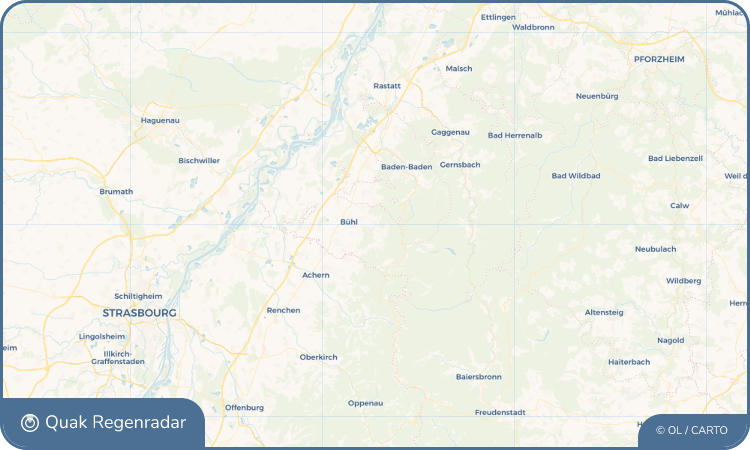 Regenradar-Widget für Bühlertal