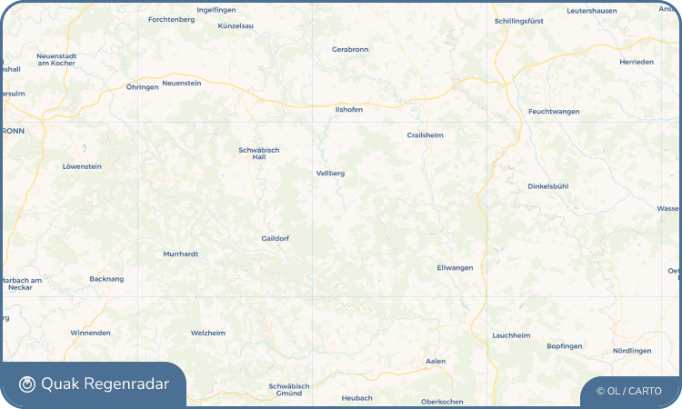 Quak Regenradar-Widget Bühlertann
