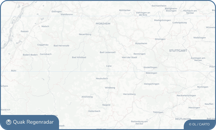 Quak Regenradar-Widget Calw