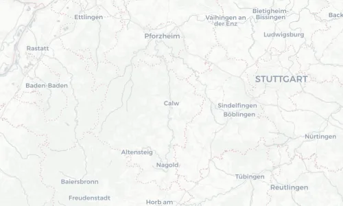 Regenradar Vorschaubild - Aktuelle Niederschläge in Calw und Umgebung