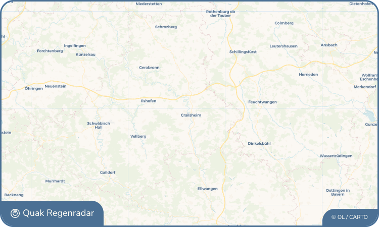 Quak Regenradar-Widget Crailsheim