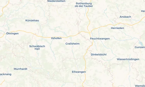 Regenradar Vorschaubild - Aktuelle Niederschläge in Crailsheim und Umgebung