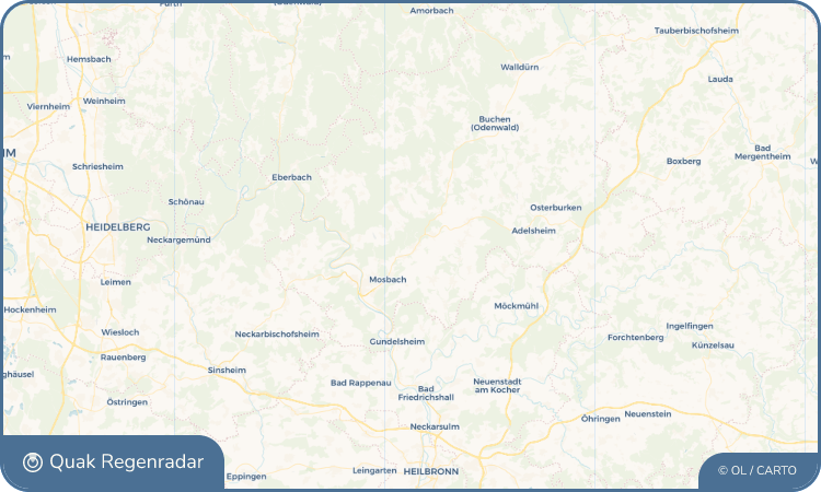 Quak Regenradar-Widget Dallau