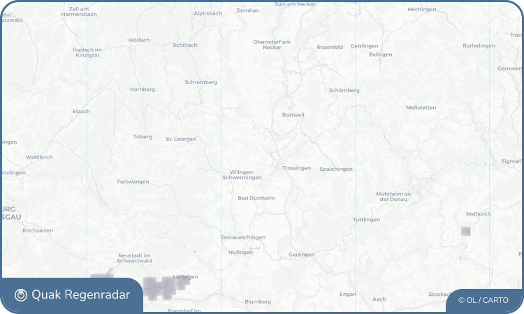 Regenradar-Widget für Dauchingen