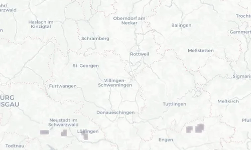 Regenradar Vorschaubild - Aktuelle Niederschläge in Dauchingen und Umgebung