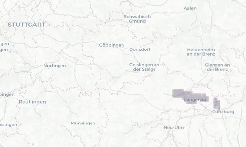 Regenradar Vorschaubild - Aktuelle Niederschläge in Deggingen und Umgebung