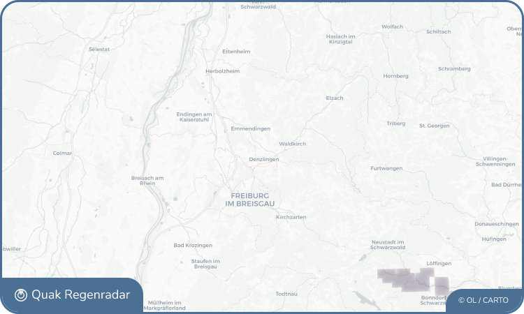 Regenradar-Widget für Denzlingen