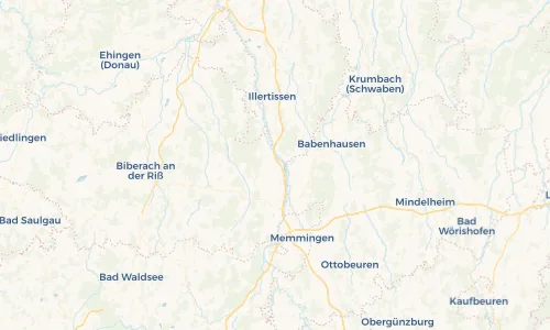 Regenradar Vorschaubild - Aktuelle Niederschläge in Dettingen an der Iller und Umgebung
