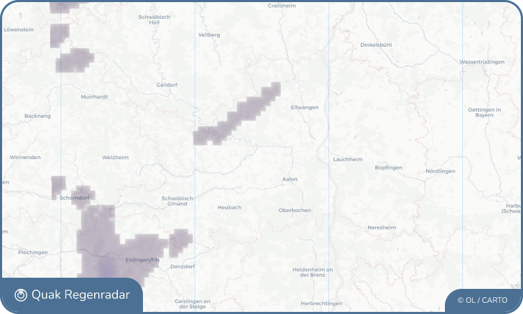 Regenradar-Widget für Dewangen