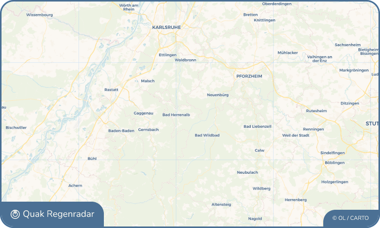 Quak Regenradar-Widget Dobel