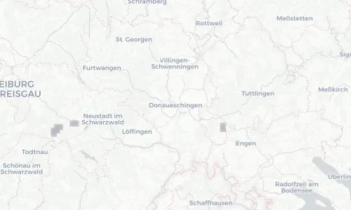 Regenradar Vorschaubild - Aktuelle Niederschläge in Donaueschingen und Umgebung