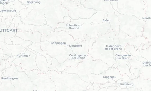 Regenradar Vorschaubild - Aktuelle Niederschläge in Donzdorf und Umgebung