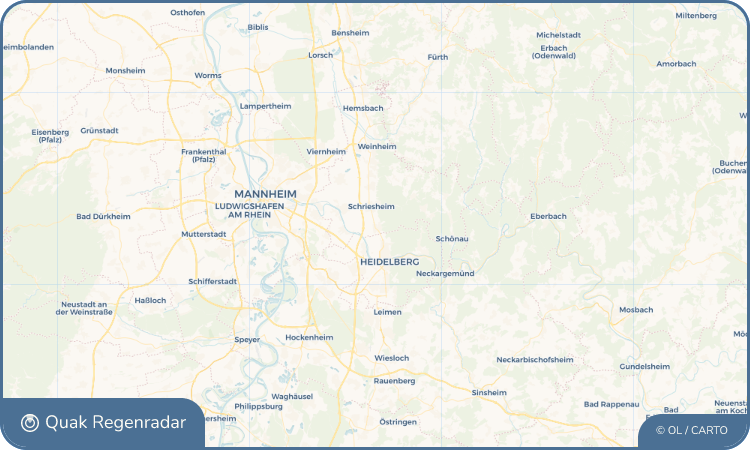 Regenradar-Widget für Dossenheim