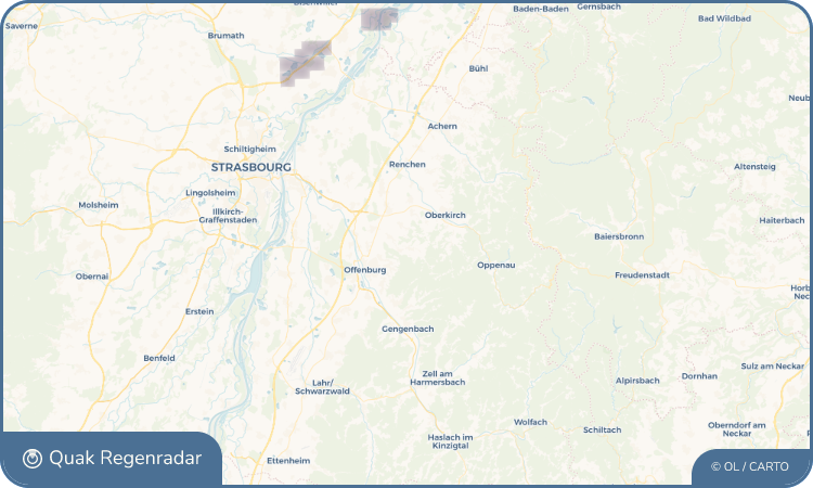 Quak Regenradar-Widget Durbach