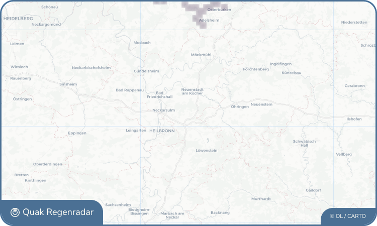 Regenradar-Widget für Eberstadt