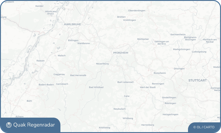 Regenradar-Widget für Engelsbrand