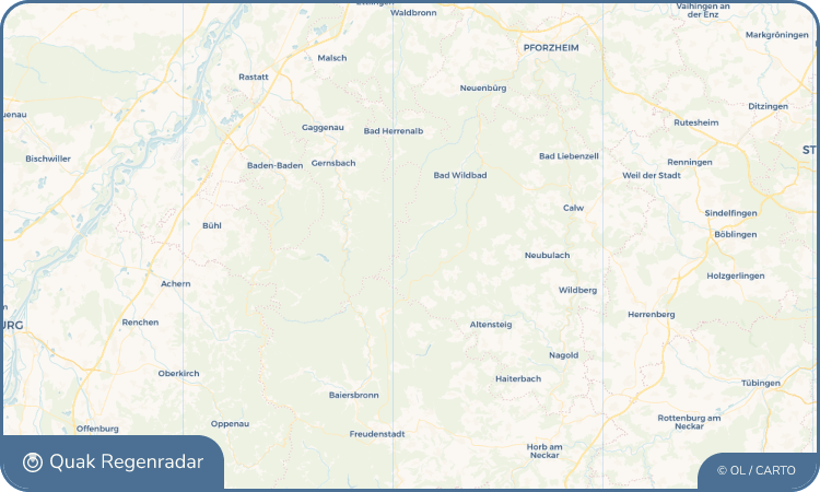 Quak Regenradar-Widget Enzklösterle
