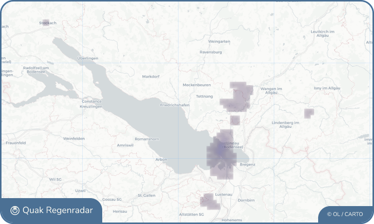 Regenradar-Widget für Eriskirch