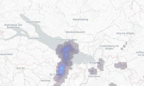 Regenradar Vorschaubild - Aktuelle Niederschläge in Eriskirch und Umgebung