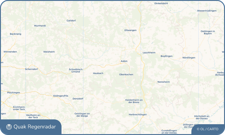 Regenradar-Widget für Essingen