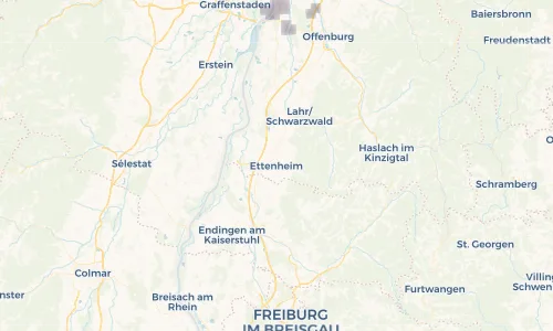 Regenradar Vorschaubild - Aktuelle Niederschläge in Ettenheim und Umgebung